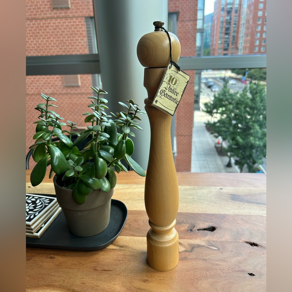 NWT Vintage PEUGEOT 16” Wood Salt/Pepper Mill